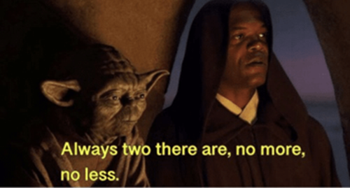 Star Wars Rule of two meme